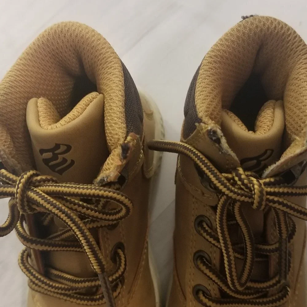 RU RocaWear Boys Ronny Faux Leather Boots Size 9